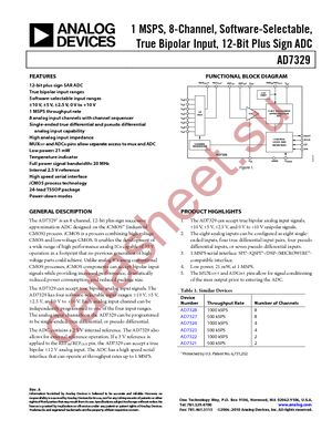 AD7329BRUZ-REEL7 datasheet  